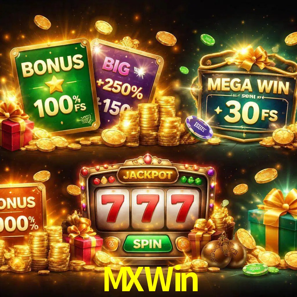 Tipos de bonos MXWin incluyendo recompensas de bienvenida y promociones continuas